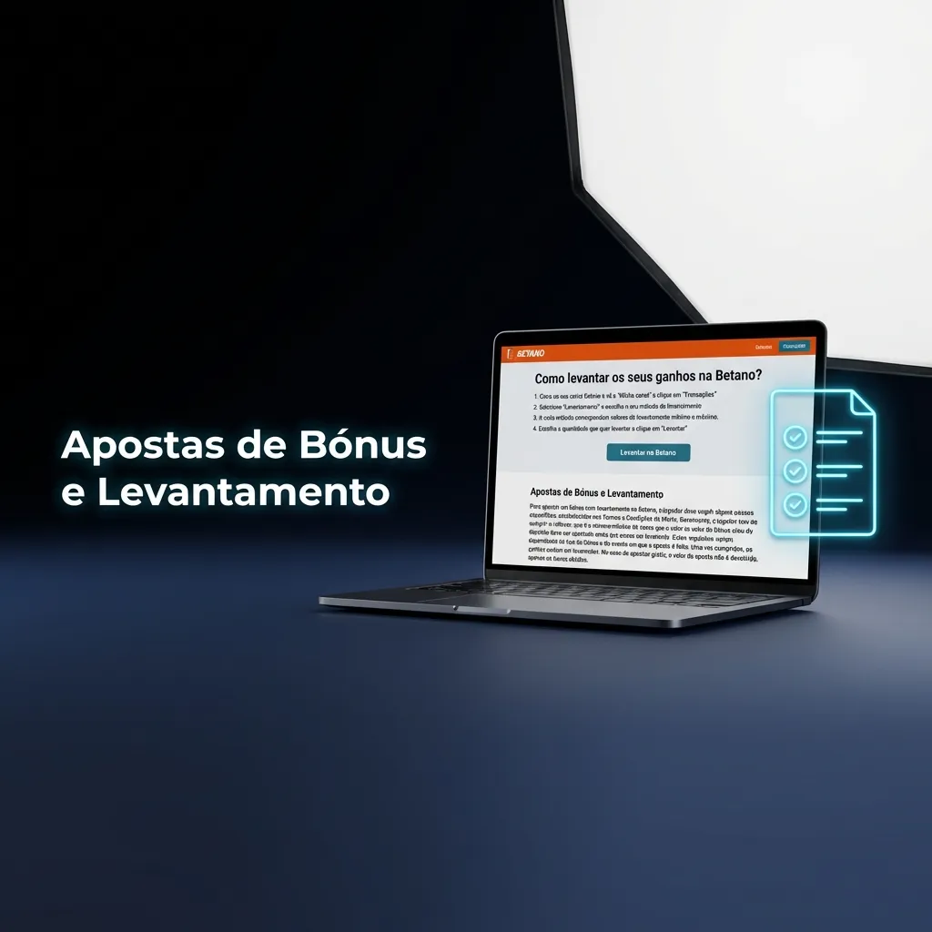 Ilustração de saldo de bónus separado do saldo real, com requisitos de aposta antes de permitir levantamento
