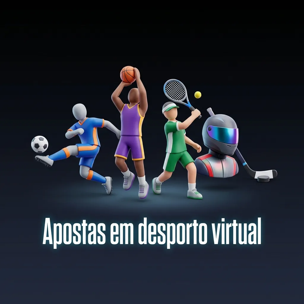 Ecrã de site de apostas com simulações de futebol e corridas virtuais, odds em destaque e interface moderna em português