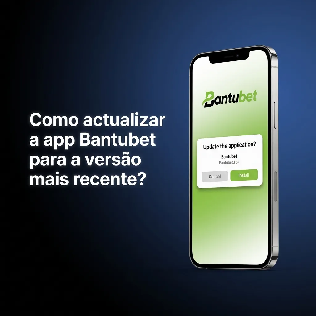 Ilustração de usuário atualizando o app Bantubet no Android a partir do site oficial, baixando e instalando novo APK