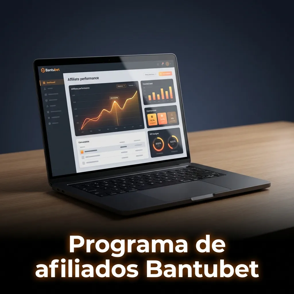 Banner do programa de afiliados Bantubet Angola com destaque para comissões por jogadores indicados e parcerias digitais.